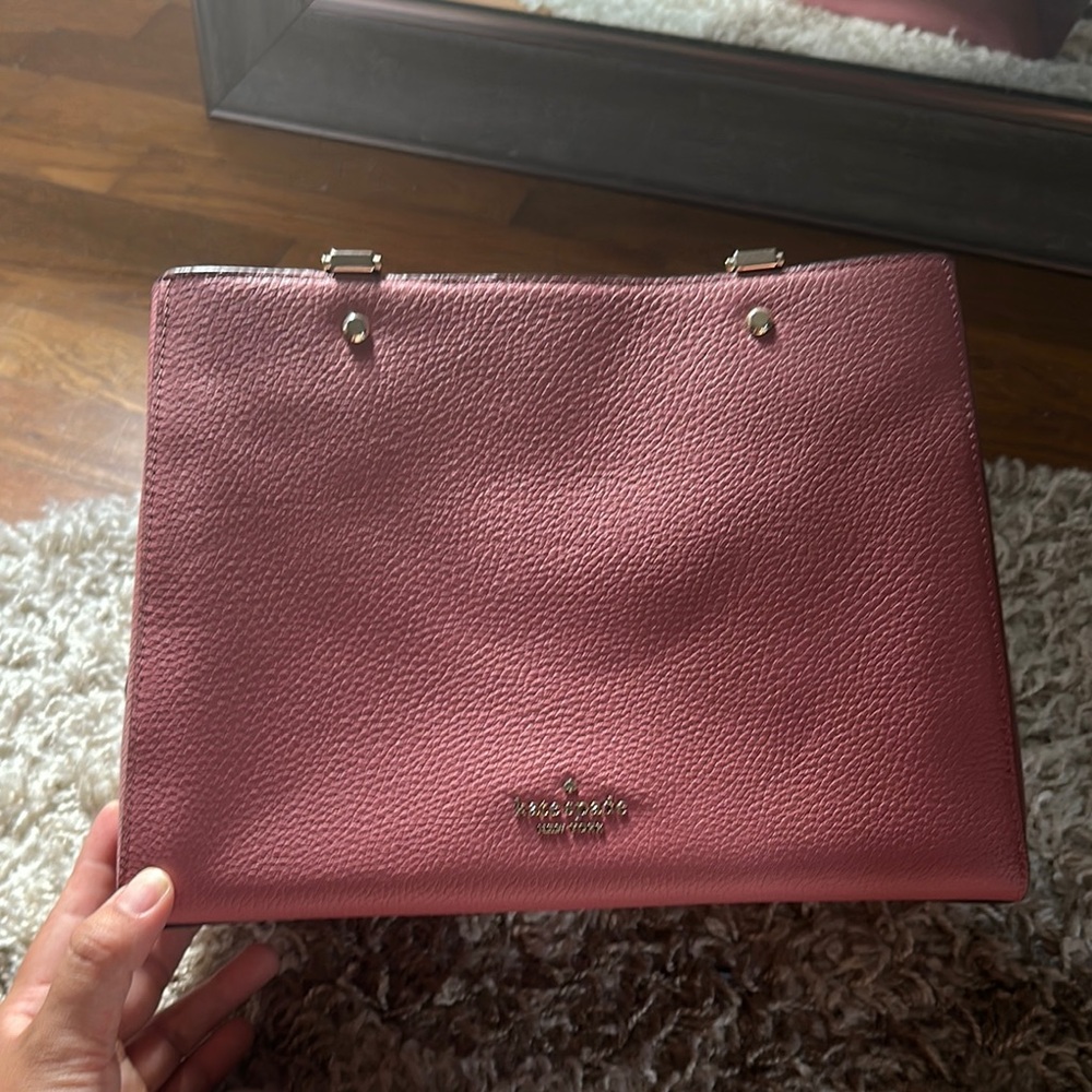 Kate Spade Pink Leather Tote Bag